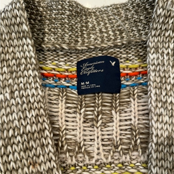 American Eagle Open Cardigan Aztec, fair isle, boho size medium - Picture 2 of 7